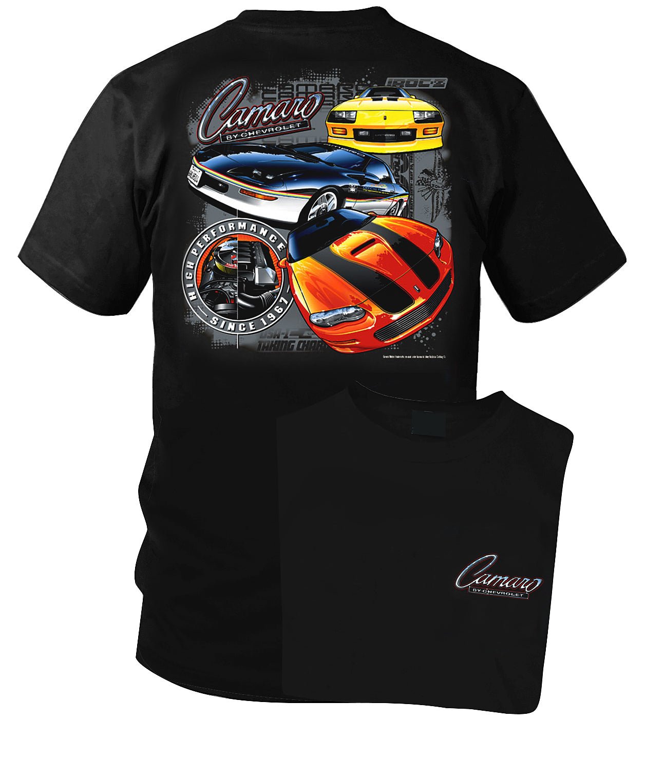 Camaro Multiple Gen (Late Gen) - Multiple Year Chevy Camaro logo t shirt - Wicked Metal