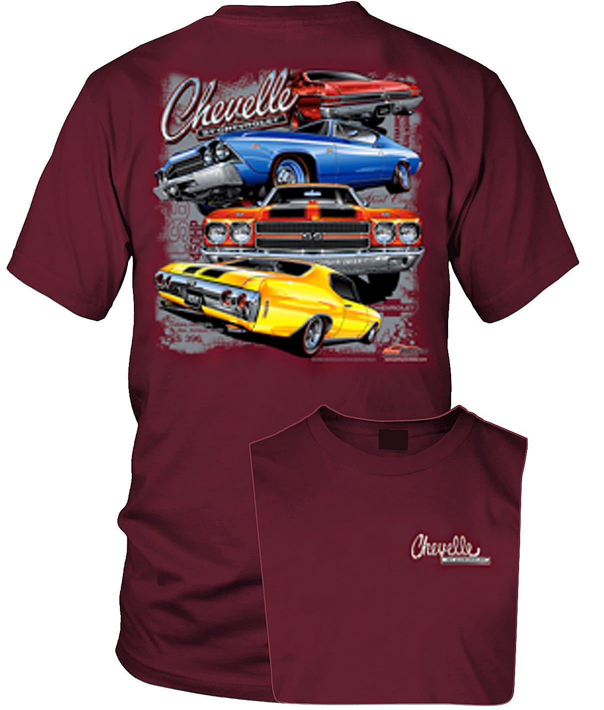 Chevelle Multi Generation Shirt - Muscle Car T-Shirt - Chevelles - Wicked Metal