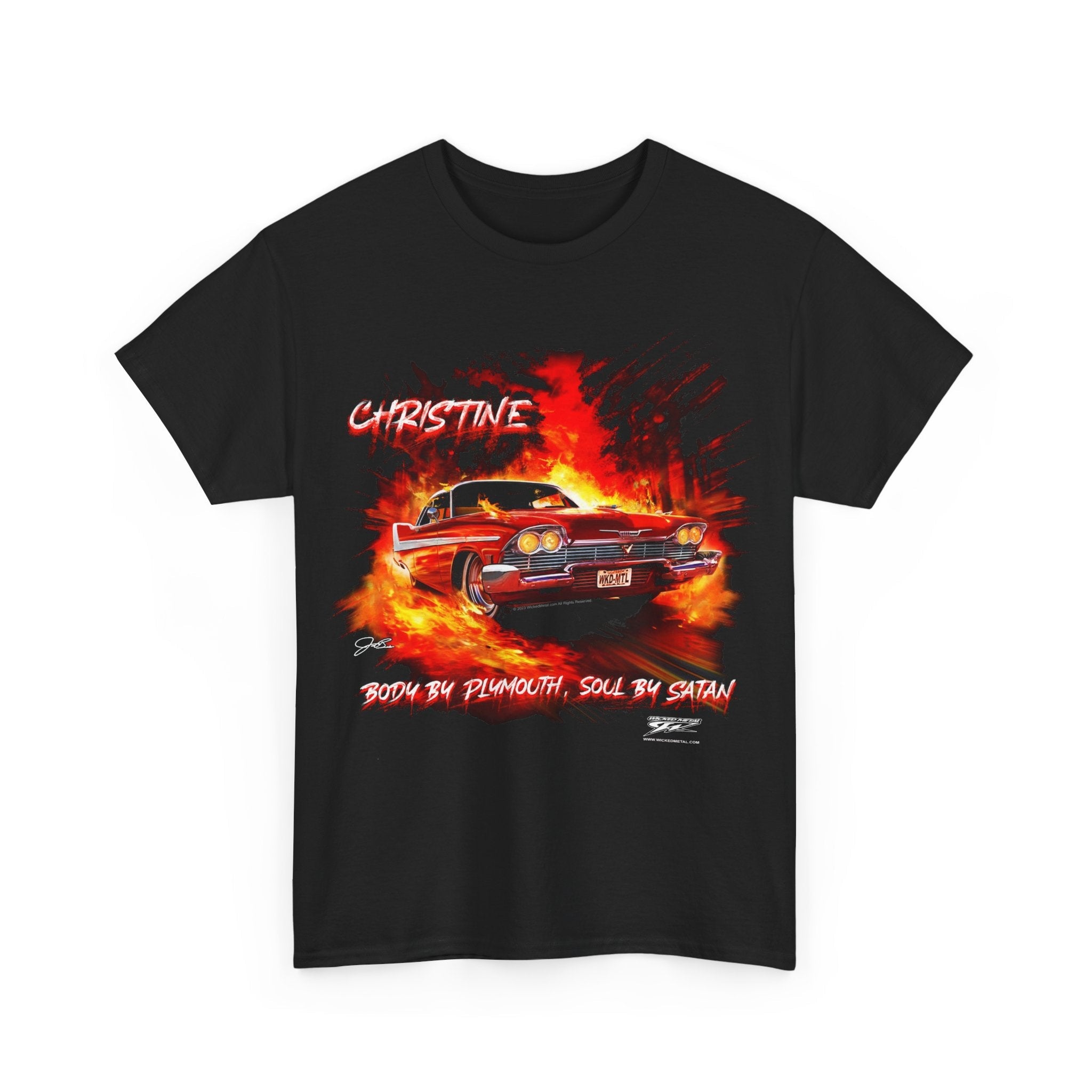 Christine Horror Tee - Plymouth Fury t shirt - Wicked Metal