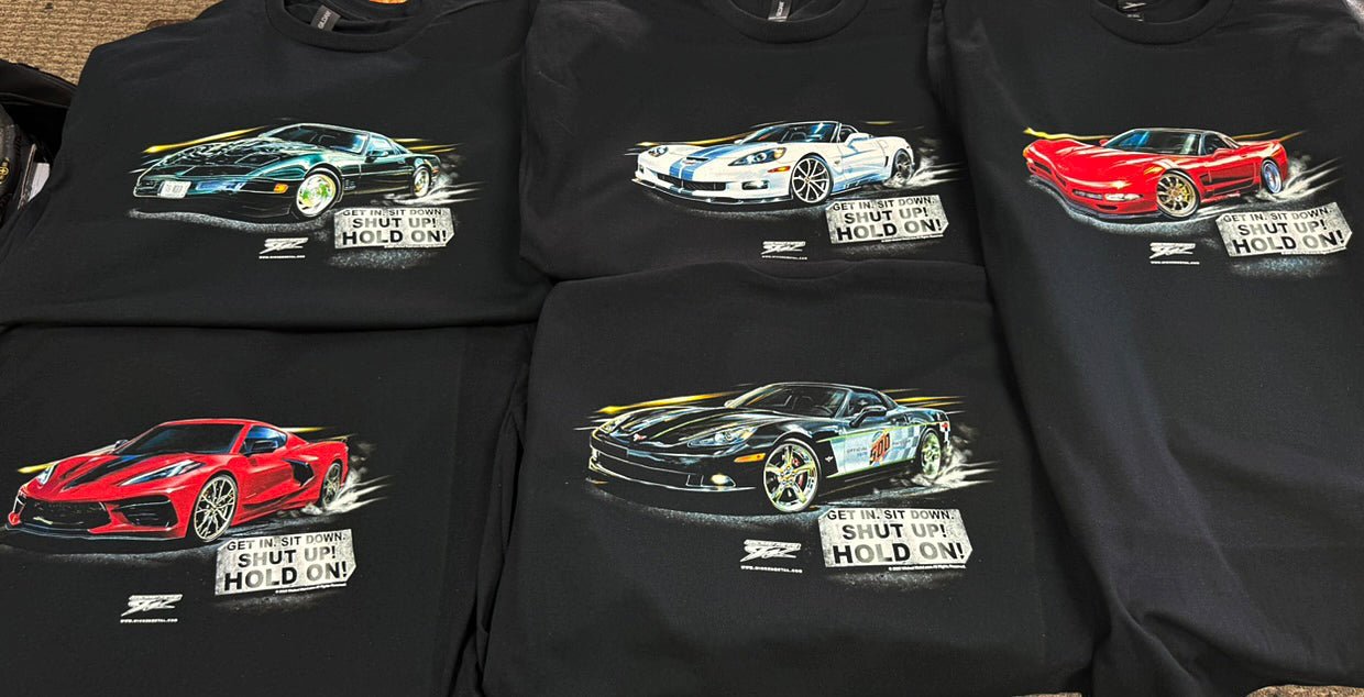 Custom Car t-shirt - Your Car on Our Custom "Hold On" Tee Design - Wicked Metal - Wicked Metal
