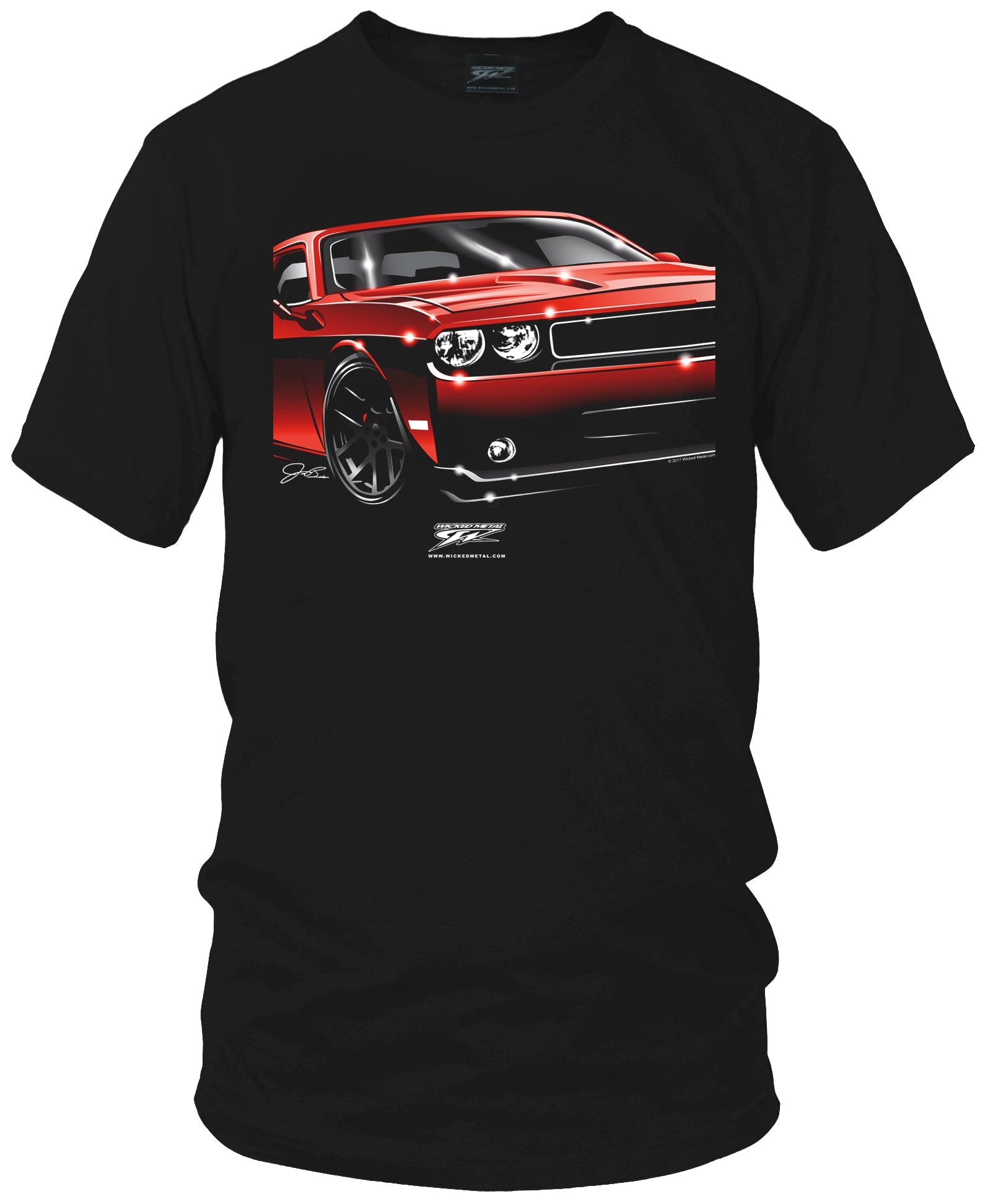 Dodge Challenger - Muscle Car T-Shirt - Challenger t - Shirt - Wicked Metal