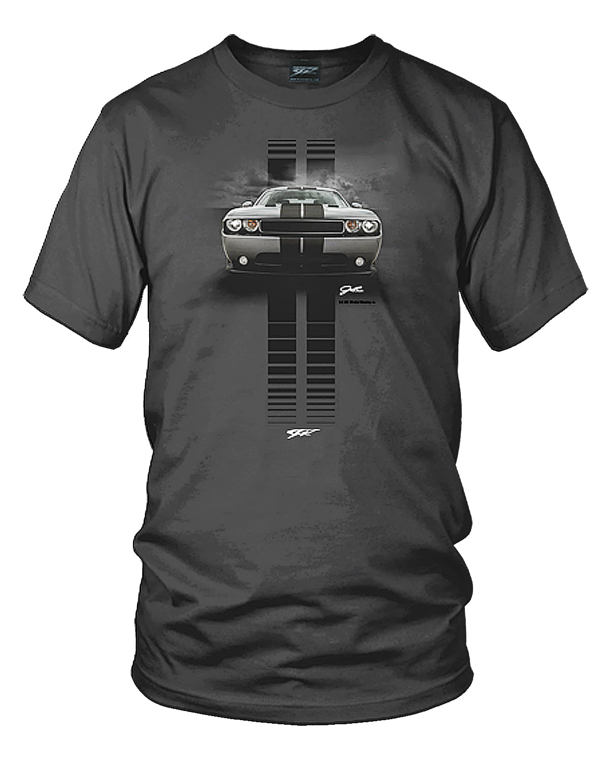 Dodge Challenger Stripes- Muscle Car T-Shirt - Challenger t-Shirt