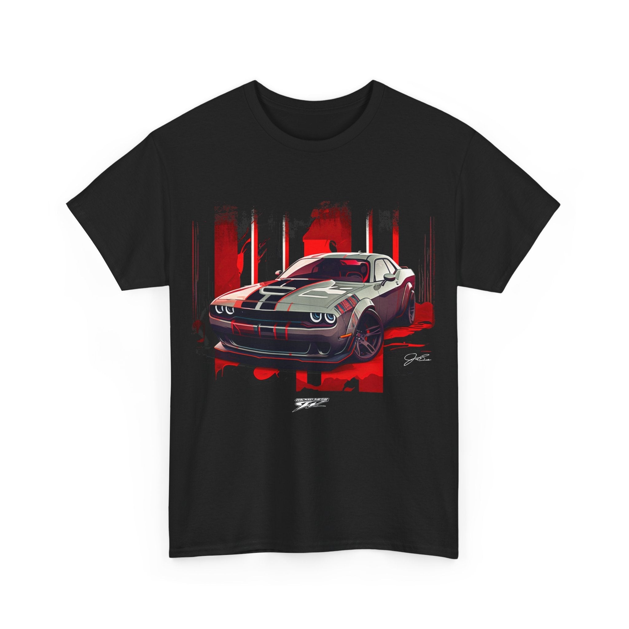 Dodge Challenger Widebody - Muscle Car T-Shirt - Challenger t - Shirt - Wicked Metal