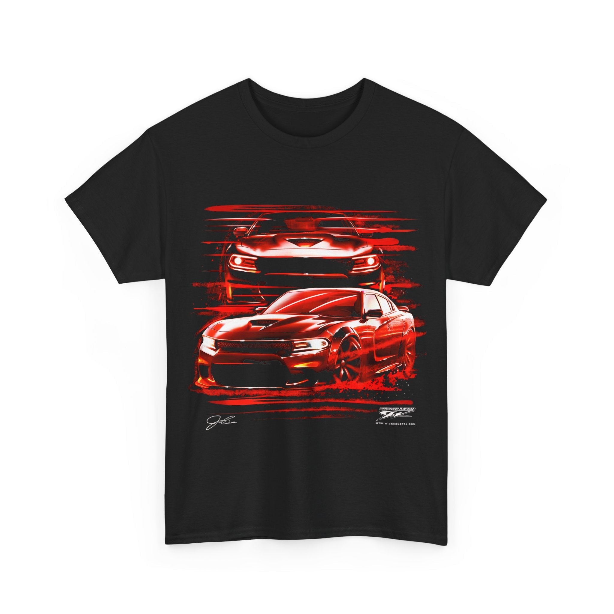 Dodge Charger Gone Red - Muscle Car T-Shirt - Charger t - Shirt - Wicked Metal