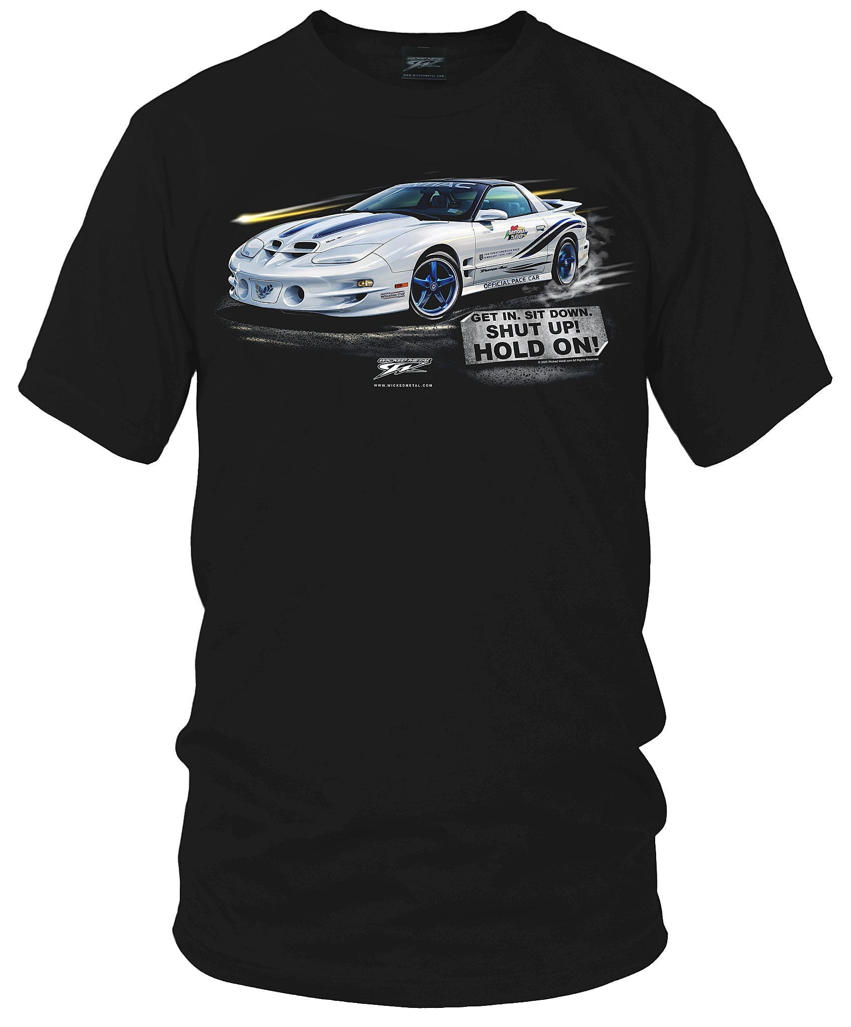 Firebird Pace Car Customer Car - T-Shirt With My Car On It - Hold On - Wicked Metal