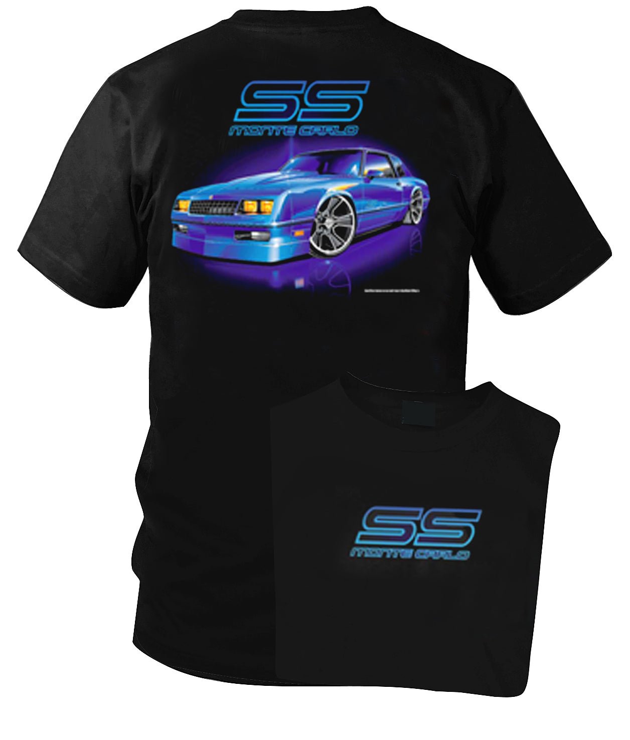 Monte Carlo SS Blues Shirt - Muscle Car T-Shirt - Monte Carlo SS T-shirt - Wicked Metal