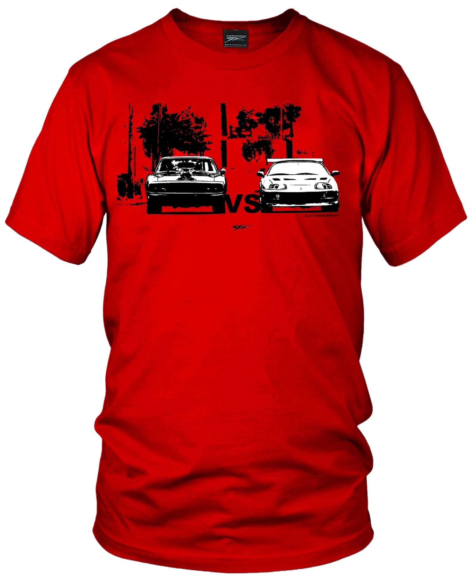 Supra vs Charger t-shirt, Fast and Furious t-shirt - Wicked Metal