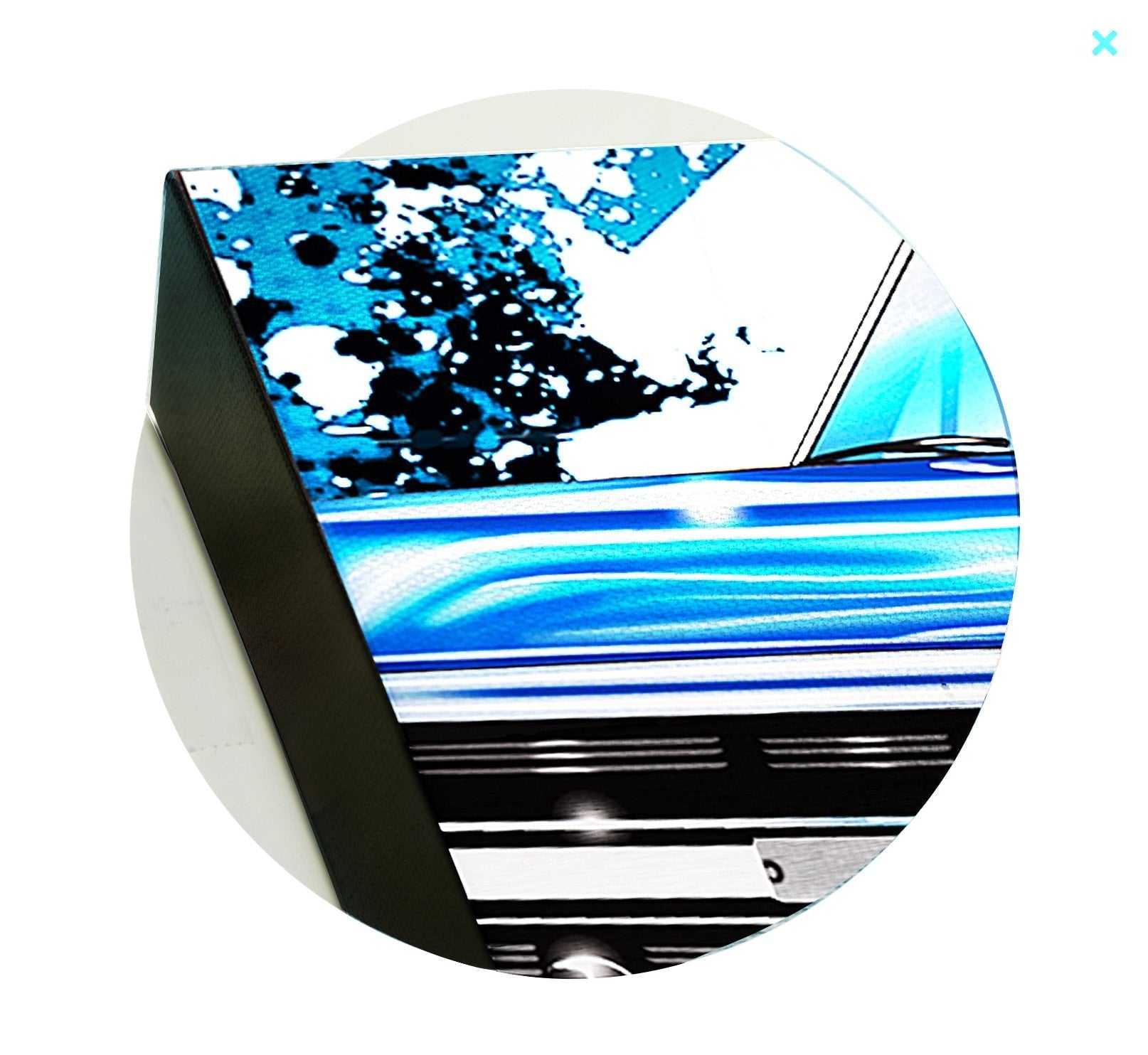 Challenger art, Orange Challenger painting, Challenger racing stripes - garage art - Wicked Metal