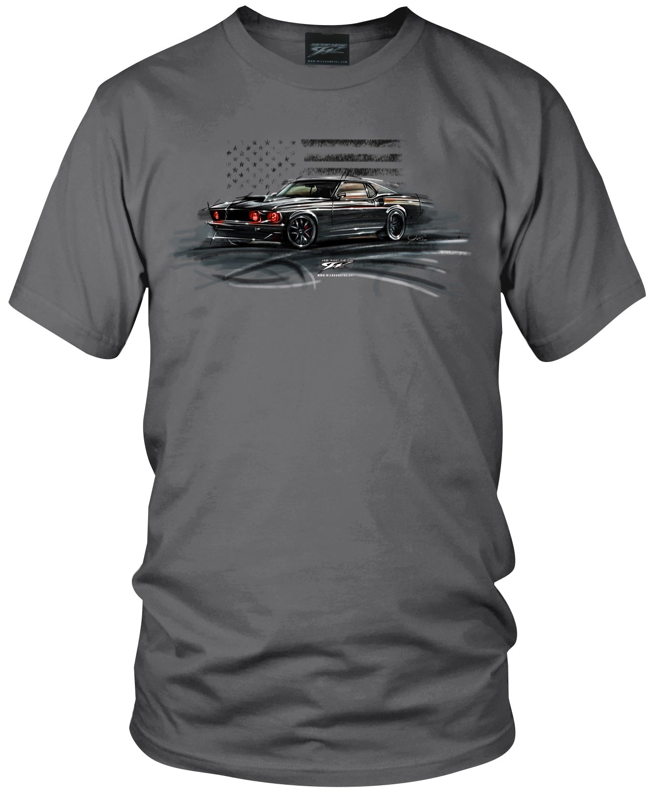 Classic Mustang Shirt - 1967 Mustang Fastback tee shirts - Wicked Metal