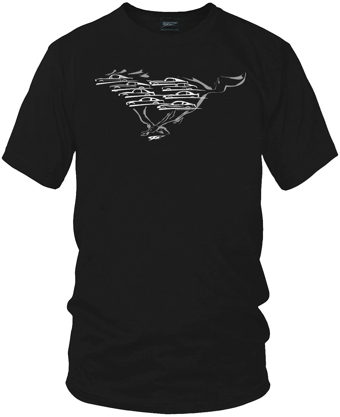 Mustang Shirts, Mustang Silhouettes all years - Wicked Metal - Wicked Metal