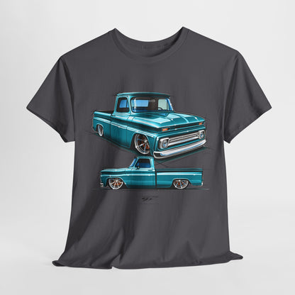 1964 Chevy Teal C - 10 - Truck T-Shirt - Chevy c - 10 t - Shirt - Wicked Metal