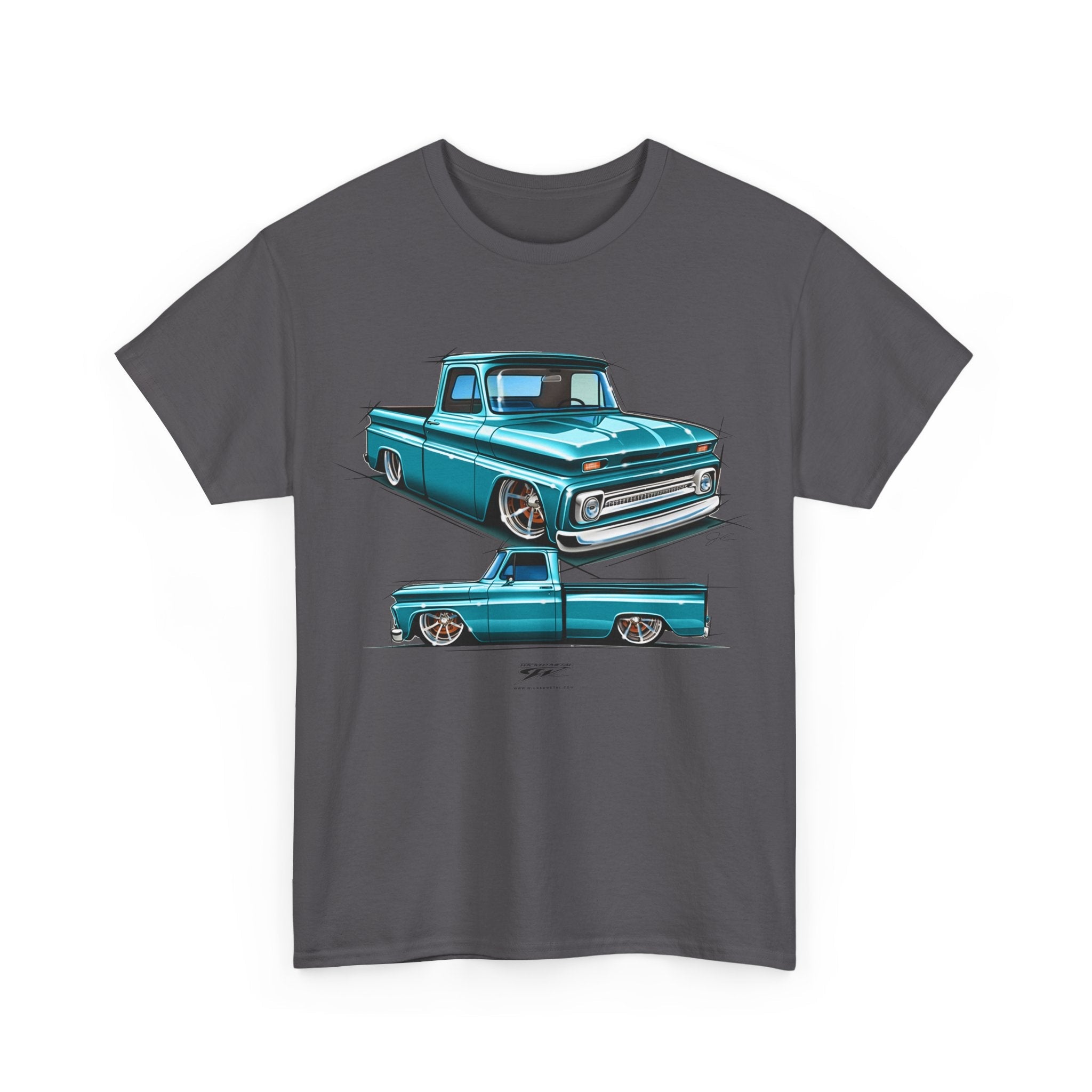 1964 Chevy Teal C - 10 - Truck T-Shirt - Chevy c - 10 t - Shirt - Wicked Metal