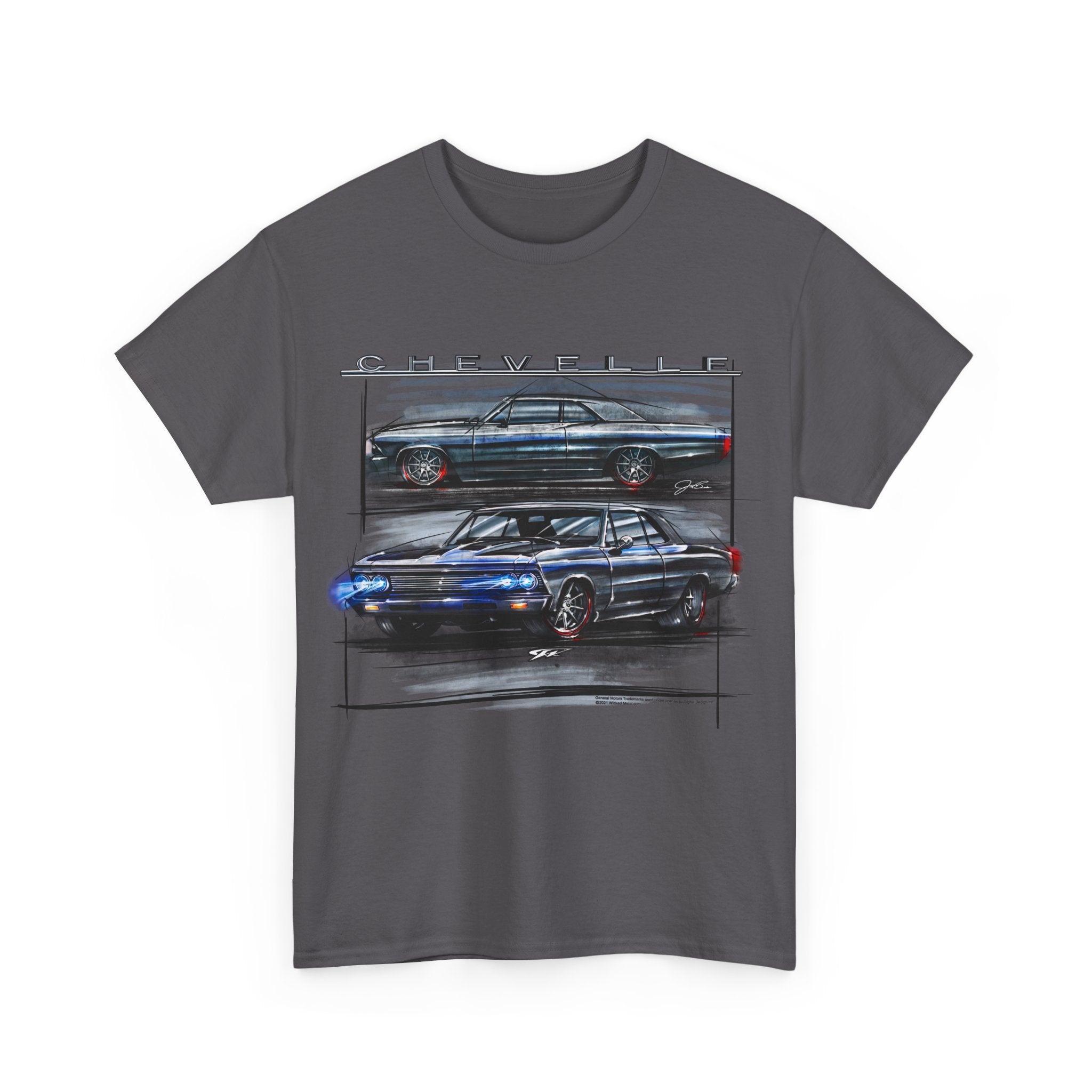 1966 Chevelle Distressed Shirt - Muscle Car T-Shirt - 1966 Chevelle - Wicked Metal