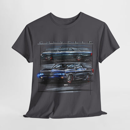 1966 Chevelle Distressed Shirt - Muscle Car T-Shirt - 1966 Chevelle - Wicked Metal