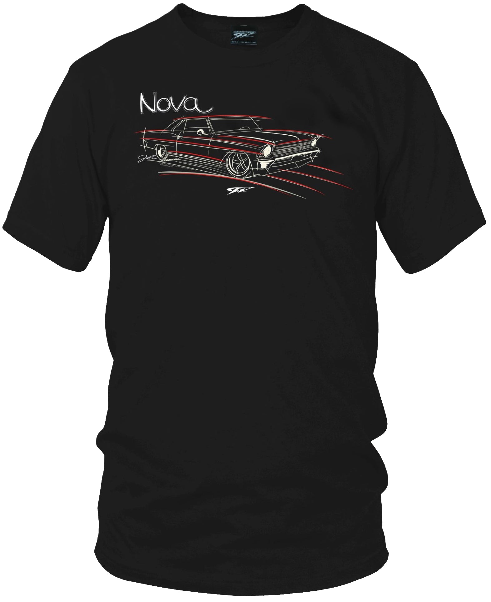 1966 Chevy Nova Stylized - Nova T-Shirt - Chevy Nova t-Shirt