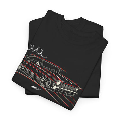 1966 Chevy Nova Stylized - Nova T-Shirt - Chevy Nova t - Shirt - Wicked Metal