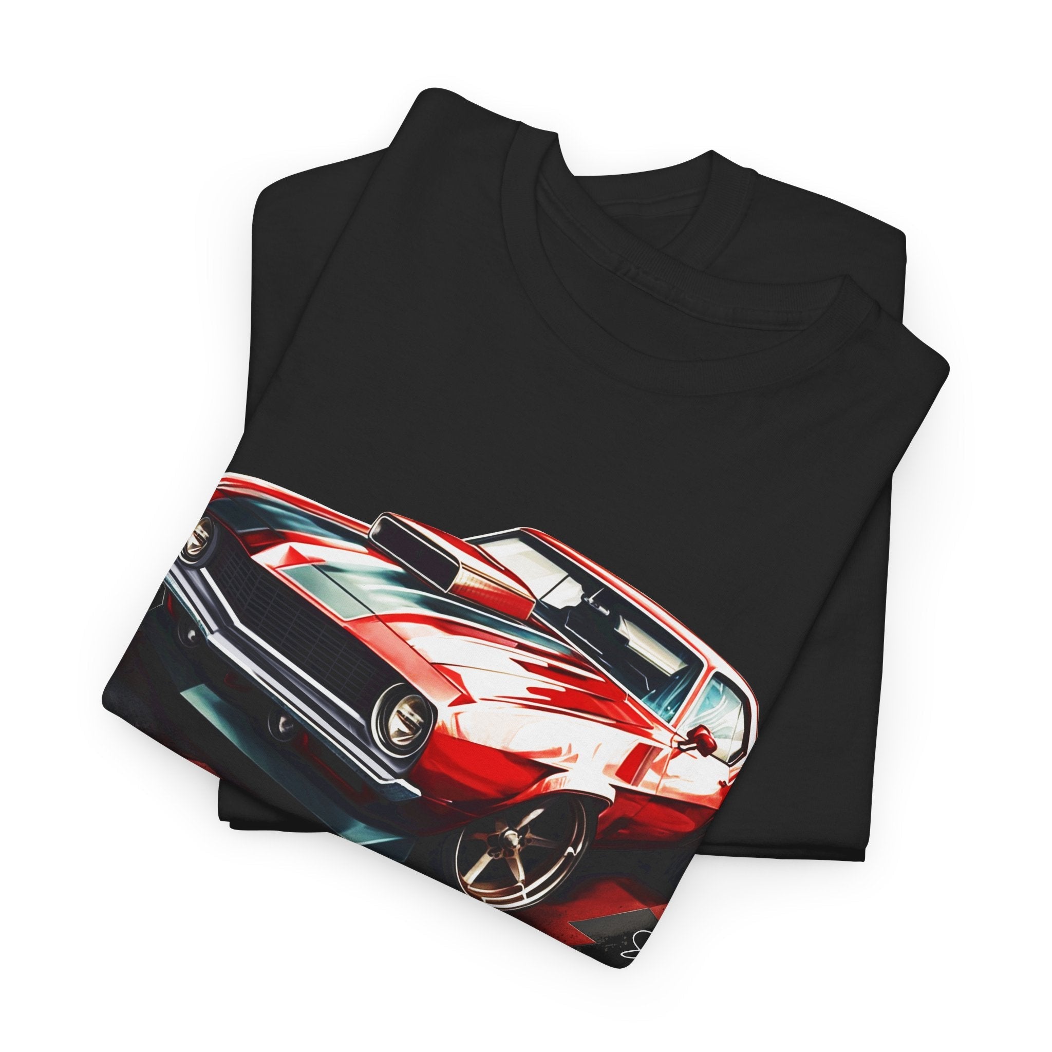 1969 Red Camaro Rod - Chevy Camaro t shirt - Wicked Metal