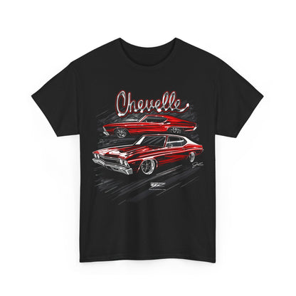 1969 Red Chevelles Shirt - Muscle Car T-Shirt - 1969 Chevelle - Wicked Metal