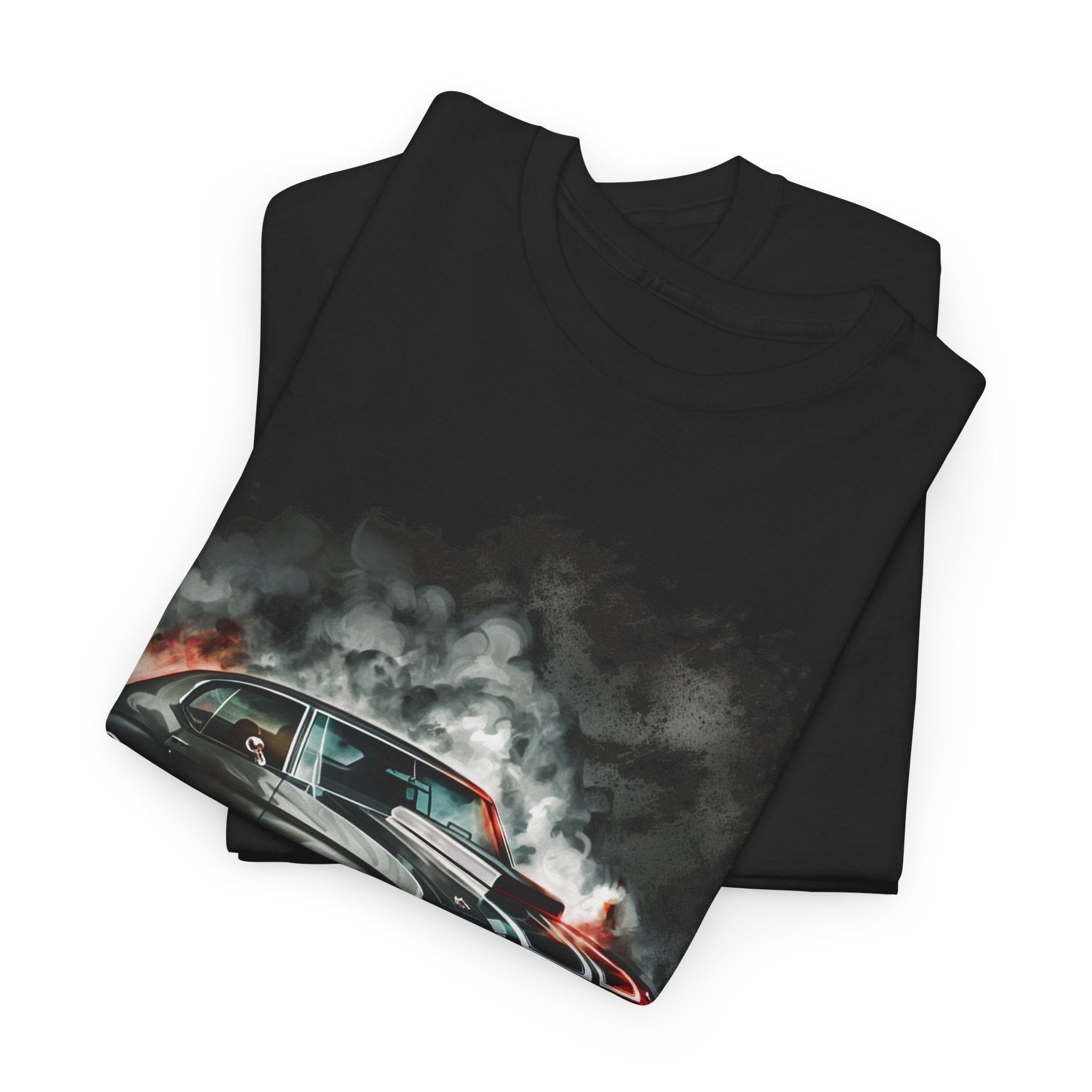 1970 black Chevelle burnout Shirt - Muscle Car T-Shirt - 1970 Chevelle - Wicked Metal