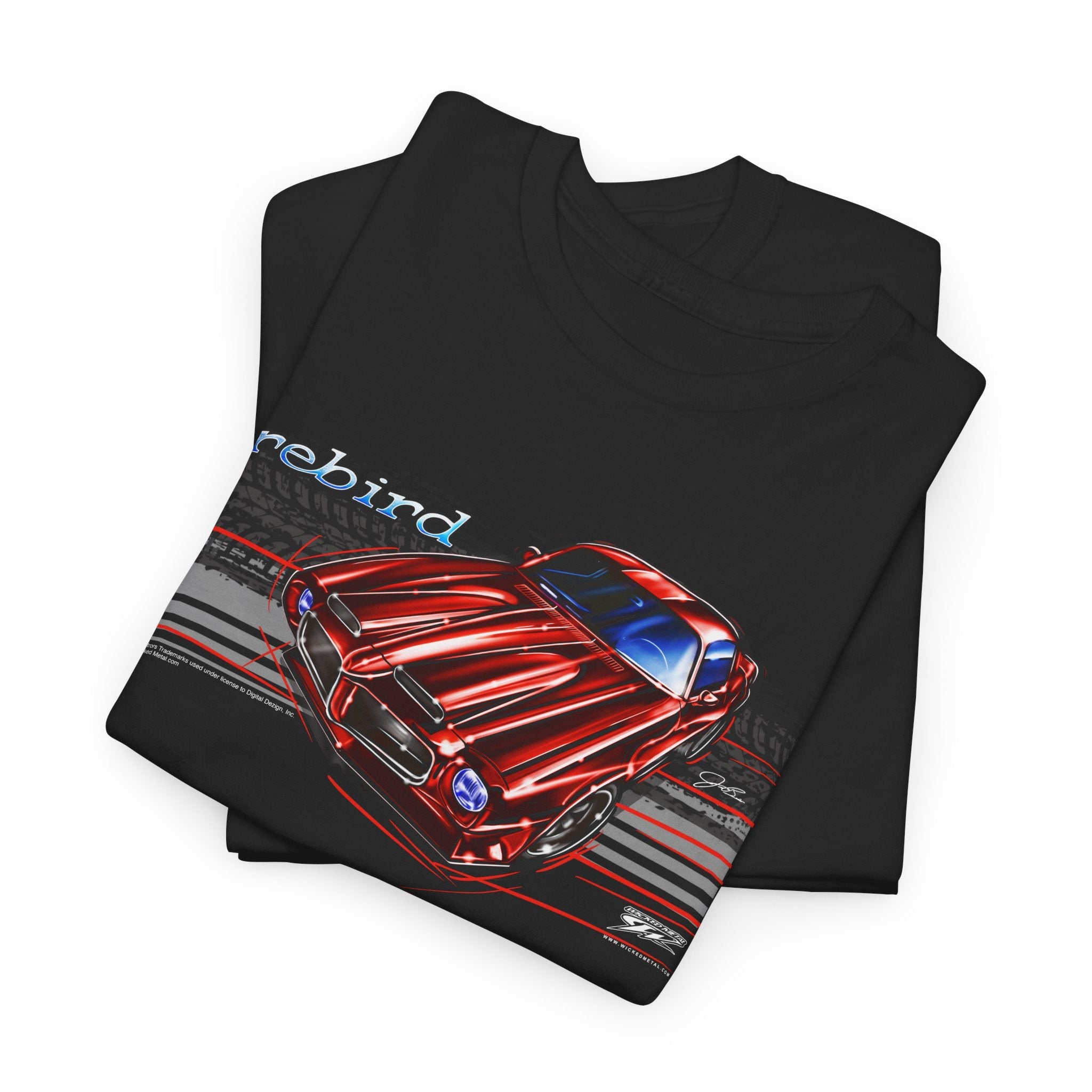 1971 Pontiac Firebird - Stripes - 71 Firebird t shirt - Wicked Metal