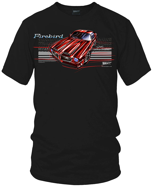 1971 Pontiac Firebird - Stripes - 71 Firebird t shirt