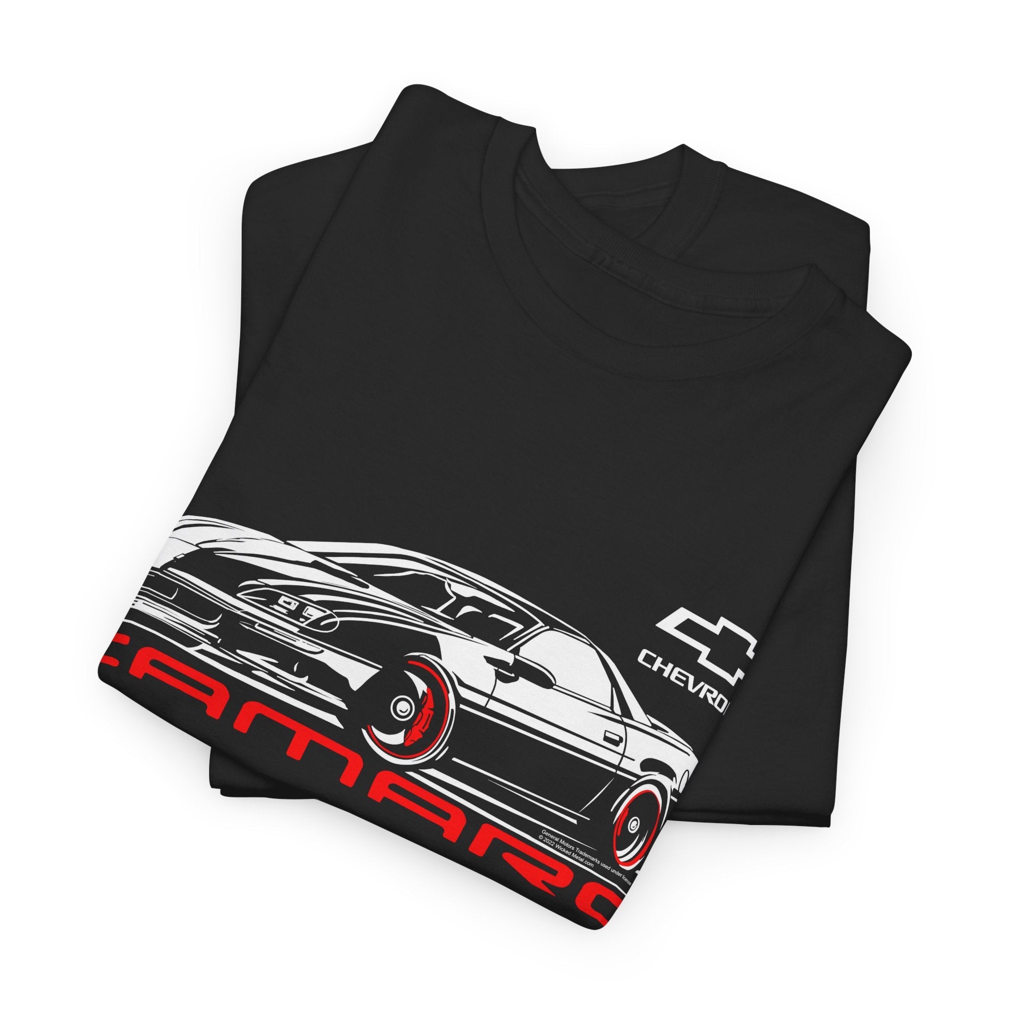 4th Gen 1993 - 1997 Camaro Stylized - Chevy Camaro t shirt - Wicked Metal