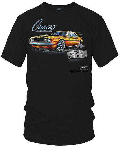 67 Camaro - Get In, Hold On - Chevy Camaro t shirt