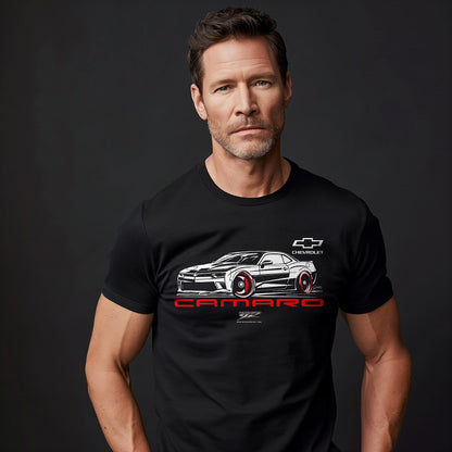 6th Gen Camaro Stylized - Chevy Camaro t shirt - Wicked Metal