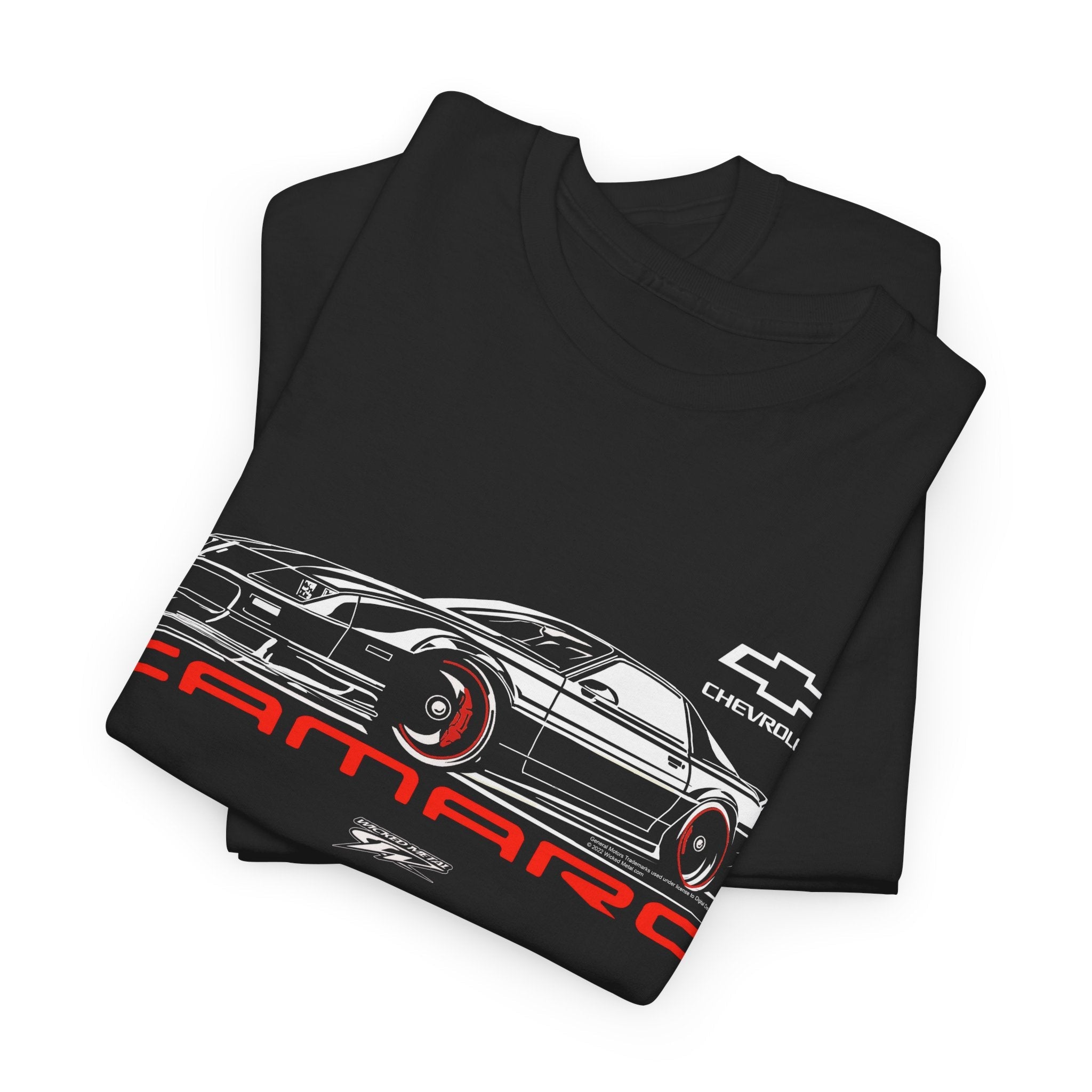 Camaro 3rd Gen Stylized - 80s Camaro - Chevy Camaro t shirt - Wicked Metal - Wicked Metal