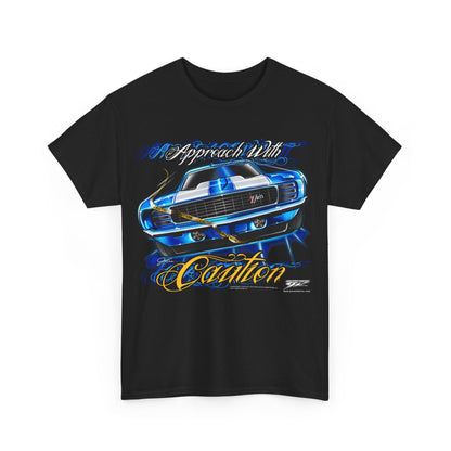 Camaro gear - Approach with Caution - 1969 Camaro Z28 camaro tee shirt - Wicked Metal