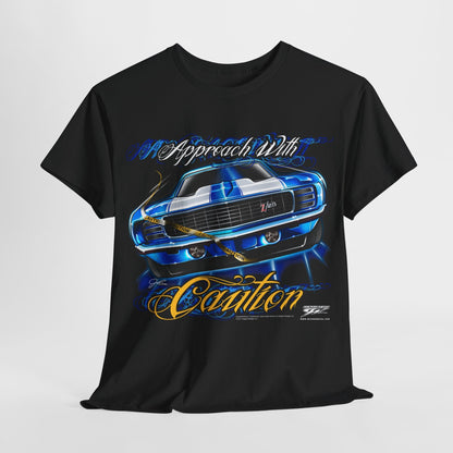 Camaro gear - Approach with Caution - 1969 Camaro Z28 camaro tee shirt - Wicked Metal