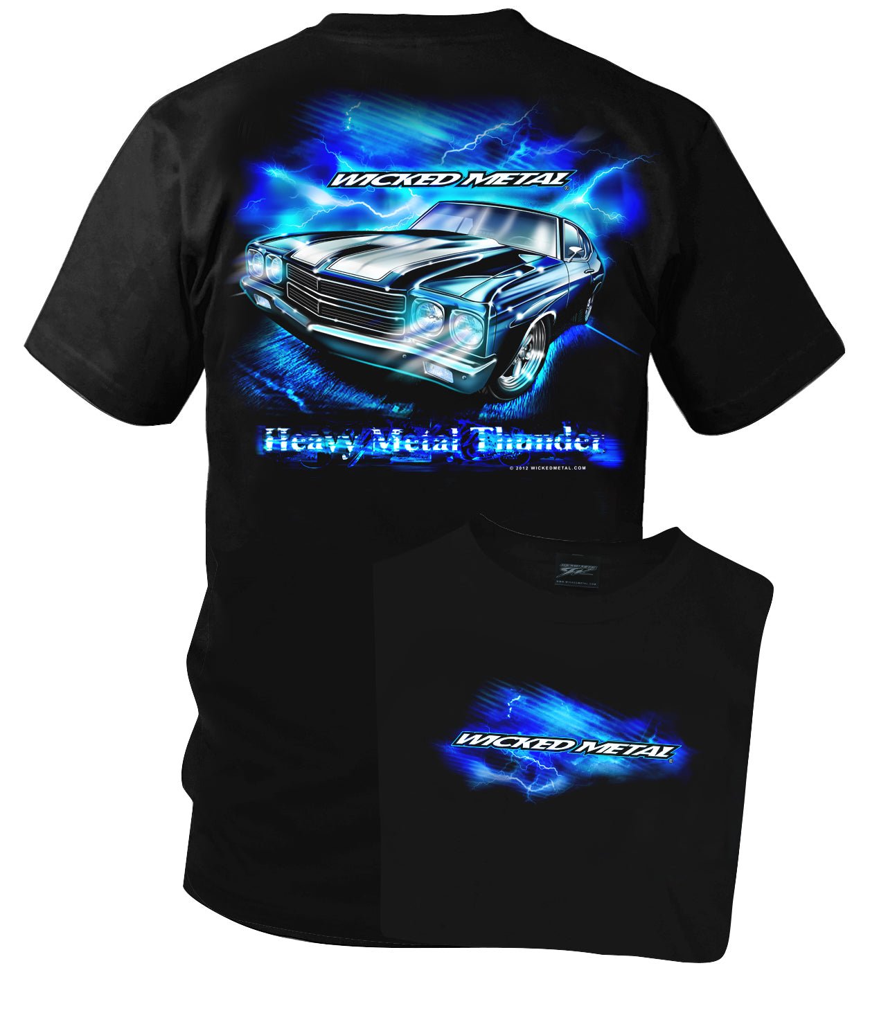 Chevelle Shirt - Chevelle Heavy Metal, Muscle Car T-Shirt - 1970 Chevelle - Wicked Metal
