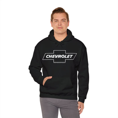 Chevy Bowtie t shirt logo - Black Hoodie - Wicked Metal