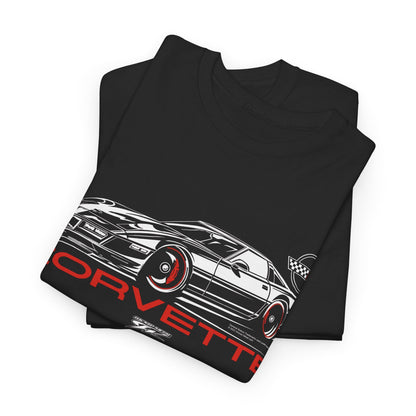 Corvette c4 Stylized - Corvette C4 Stylized logo shirt - Wicked Metal