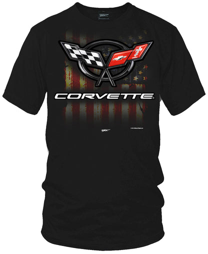 Corvette c5 logo - American Flag C5 logo shirt