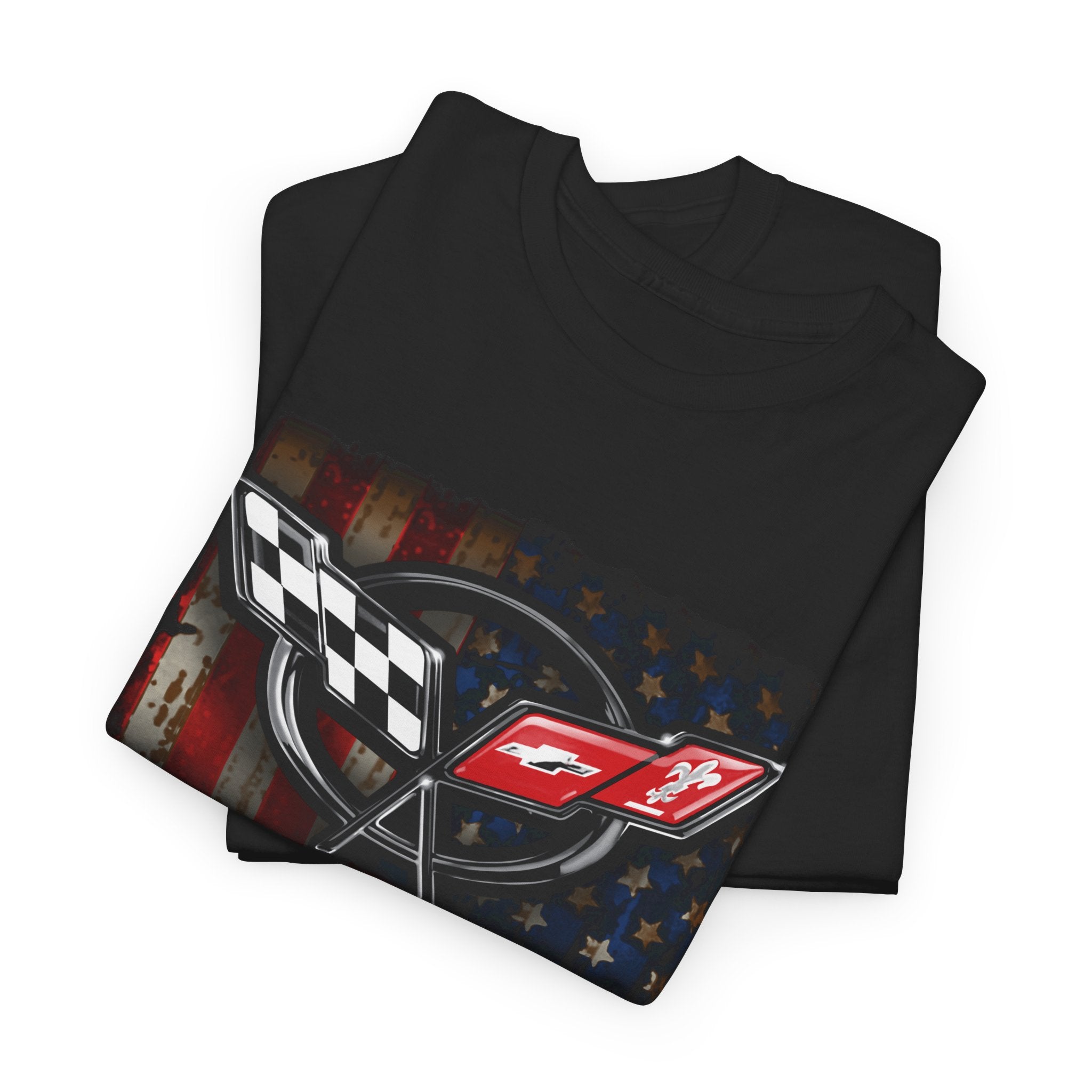 Corvette c5 logo - American Flag C5 logo shirt - Wicked Metal