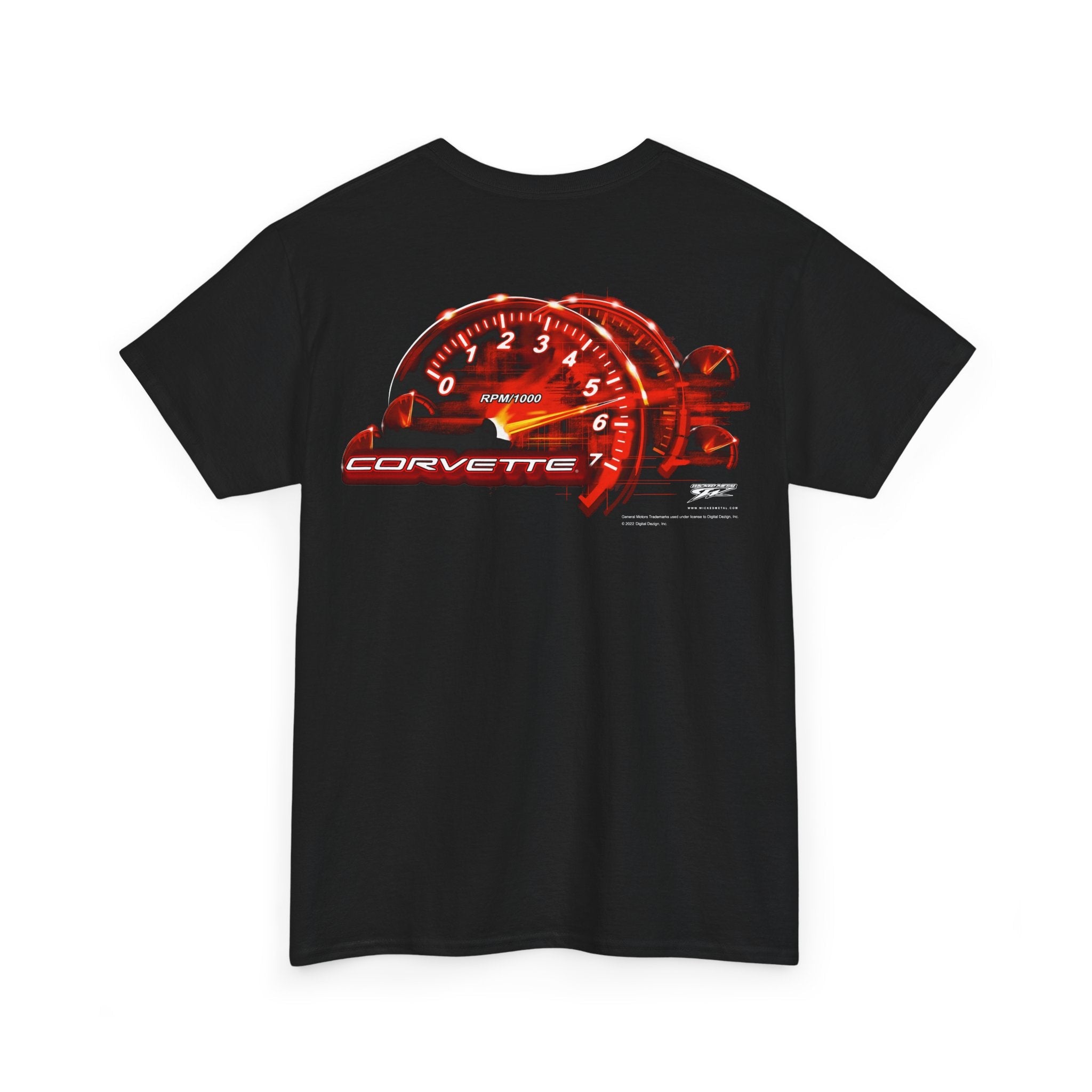 Corvette c5 shirt - Redline - Tach Speedo - Wicked Metal