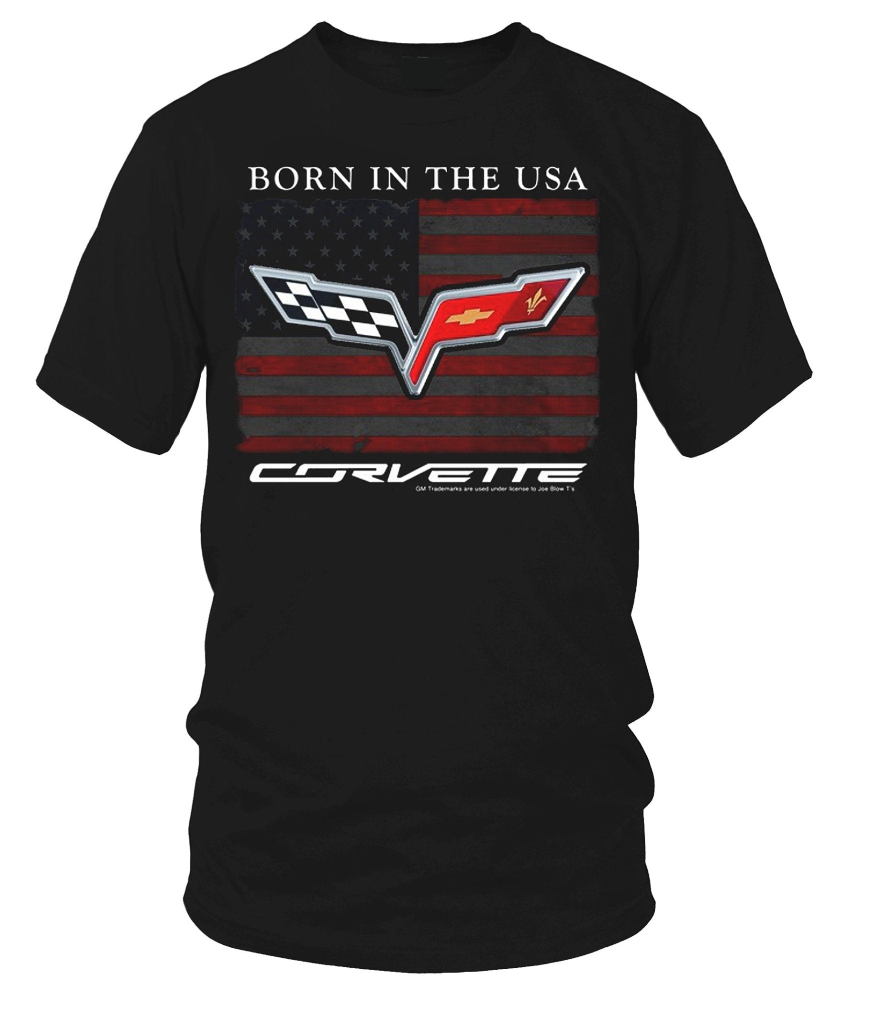 Corvette C6 Born in USA flag - 2005 - 2013 - C6 Corvette t-shirt - Wicked Metal