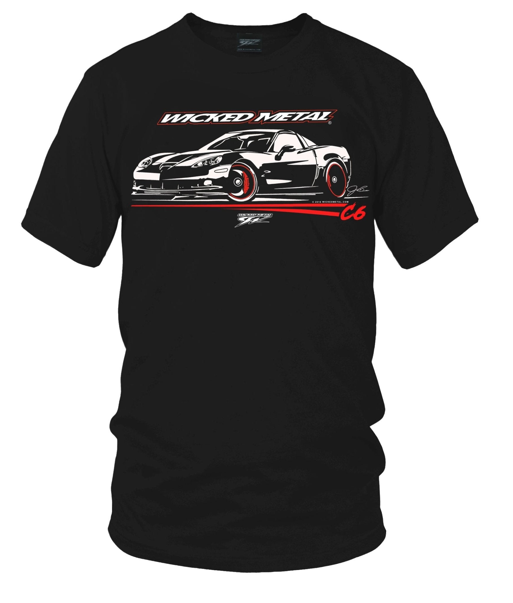 Corvette c6 Stylized - Corvette C6 Stylized logo shirt - Wicked Metal