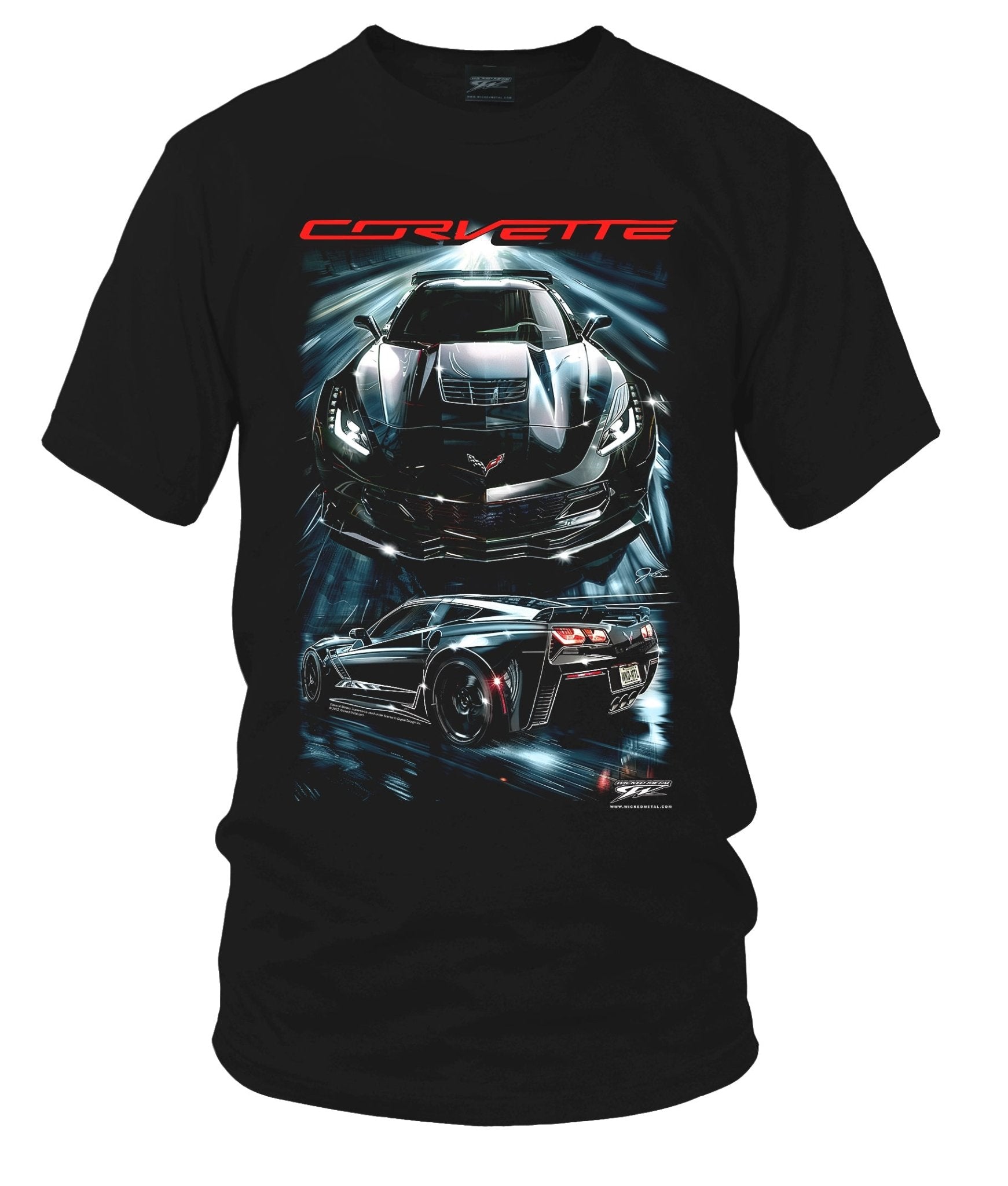 Corvette c7 Midnight - Corvette C7 Midnight shirt - Wicked Metal