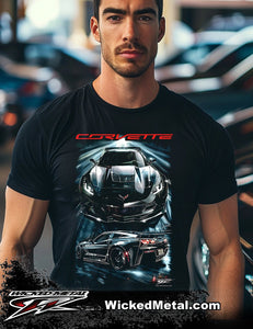 Corvette c7 Midnight - Corvette C7 Midnight shirt - Wicked Metal