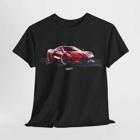 Image of Corvette c8 - Corvette C8 Red shirt - Wicked Metal