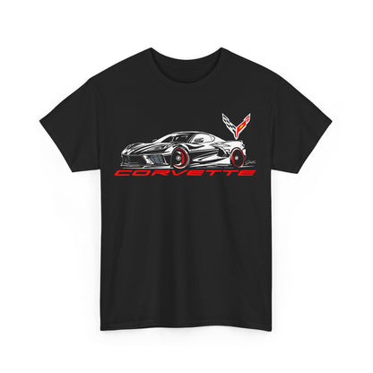 Corvette c8 Stylized - Corvette C8 Stylized shirt - Wicked Metal