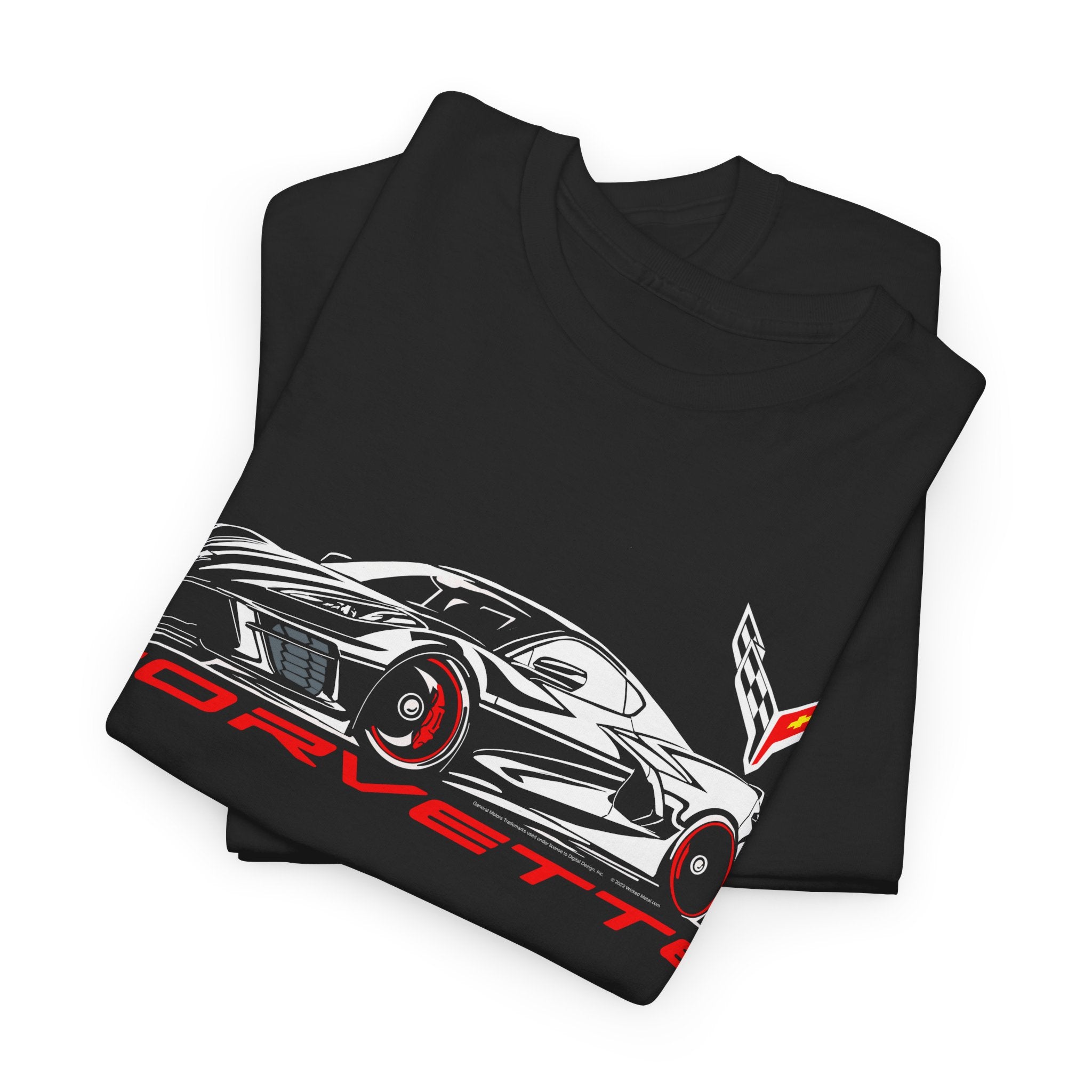 Corvette c8 Stylized - Corvette C8 Stylized shirt - Wicked Metal