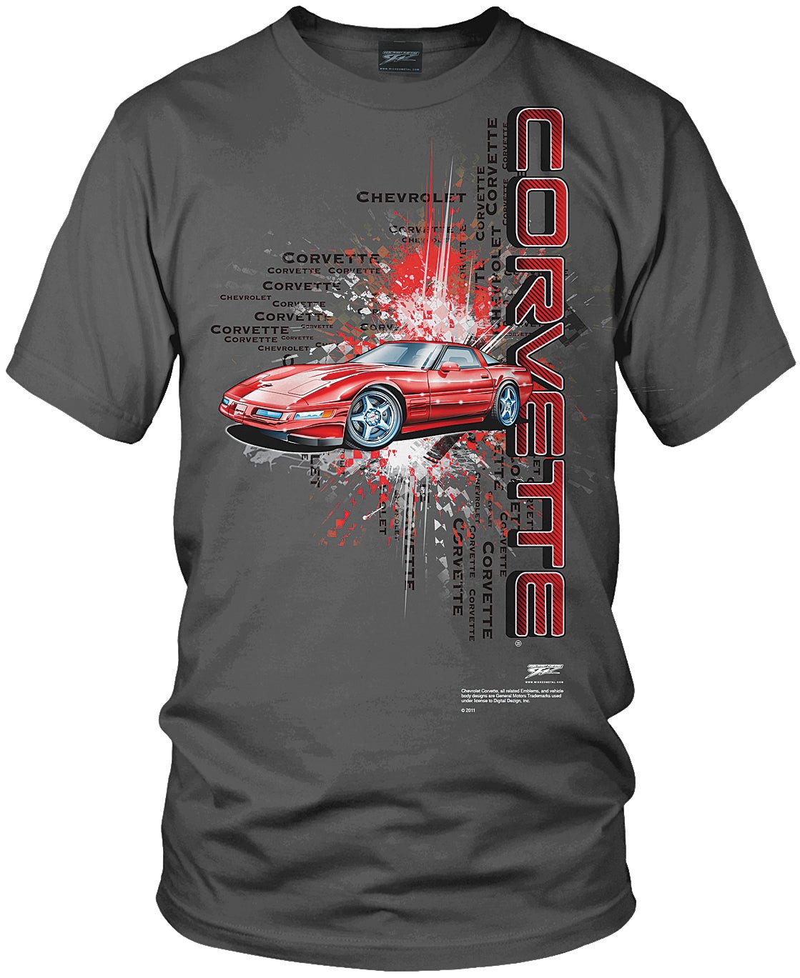 Corvette shirt - Burst - C4, Corvette ZR - 1, Corvette shirt - Wicked Metal