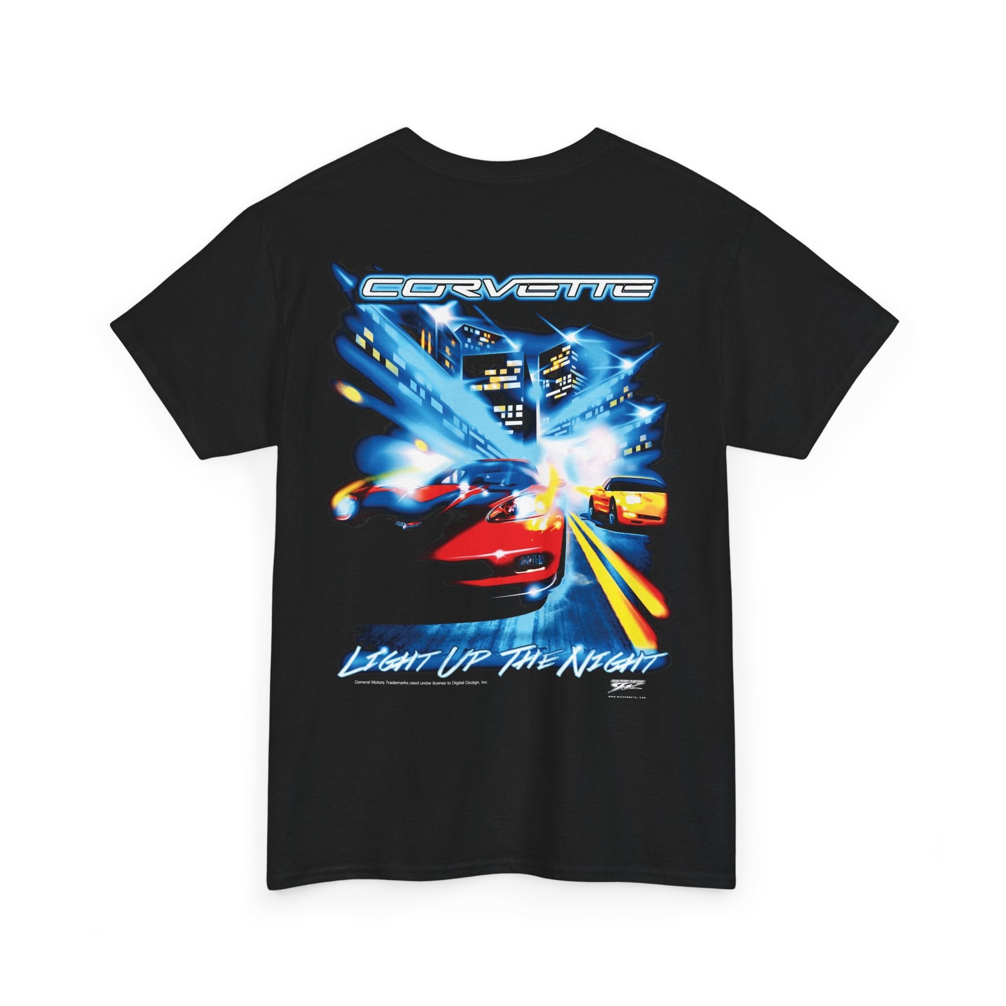 Corvette shirt - Corvette c5, C6 - Light up the night - Wicked Metal