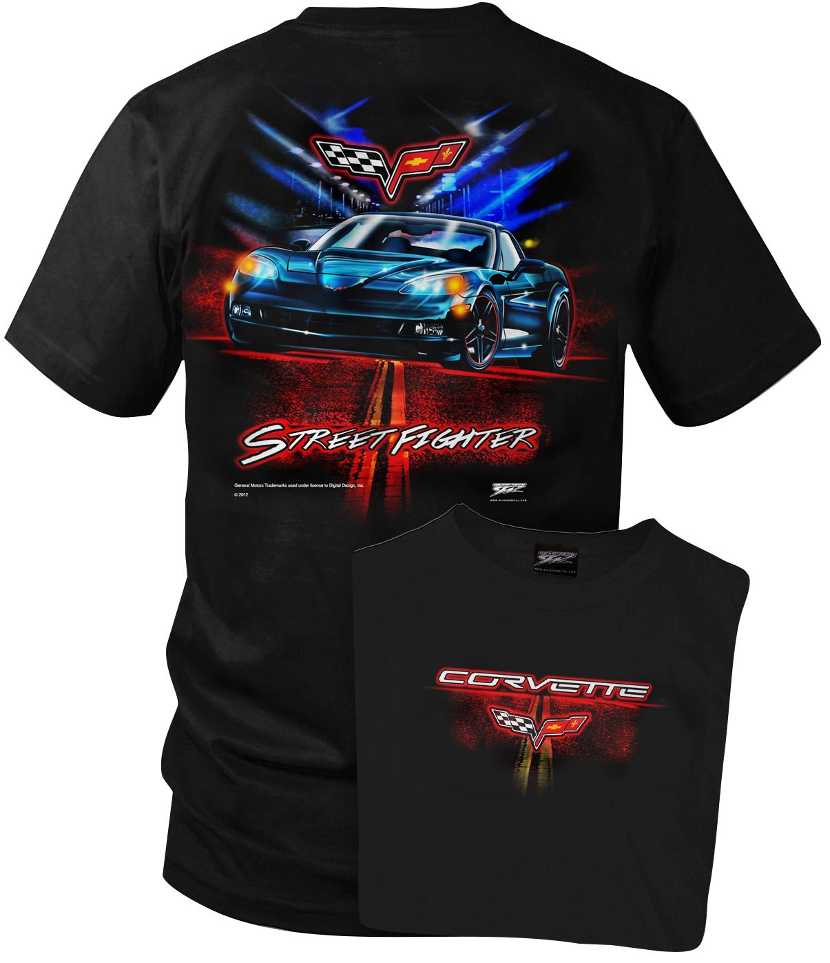 Corvette Shirt - Corvette C6 - Street Fighter - Wicked Metal