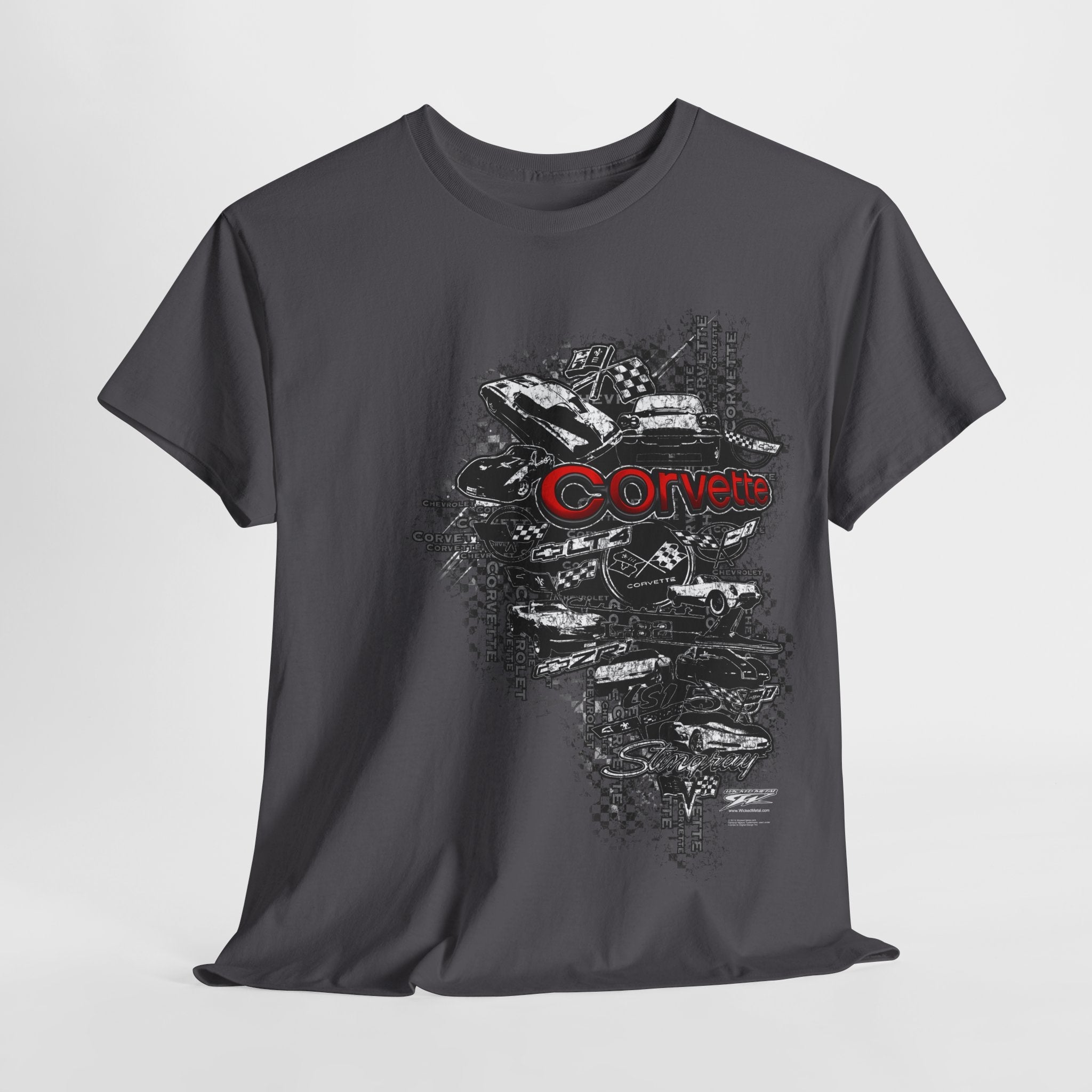 Corvette Shirt - Emblems - Corvette Emblems t-shirt - Wicked Metal - Wicked Metal