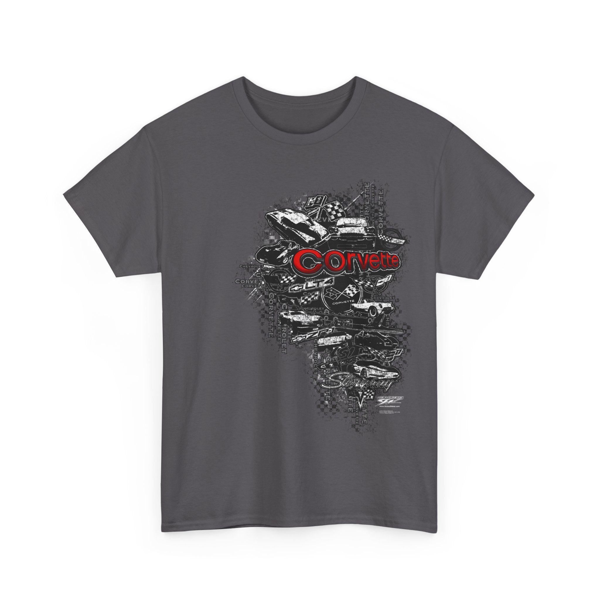 Corvette Shirt - Emblems - Corvette Emblems t-shirt - Wicked Metal - Wicked Metal