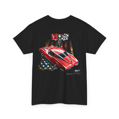 Corvette Shirt – Patriotic – Corvette C3 – Split Window - Wicked Metal